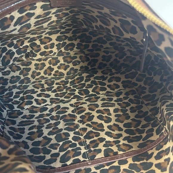 Kate Spade New York Leather Hobo Shoulder Bag Purse Brown Gold Tone Hardware - Picture 6 of 16